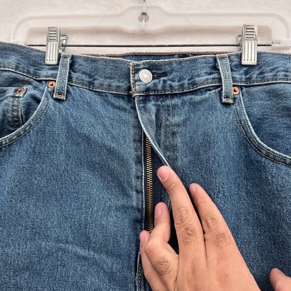 Levis 517 Jeans Mens 38x30 (36x29) Blue Medium Wash Bootcut Western Rodeo Cowboy - Picture 8 of 12